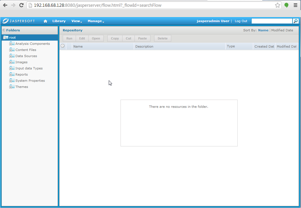 Repository menu option