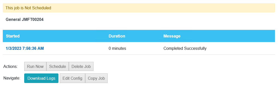 Agent Job Information