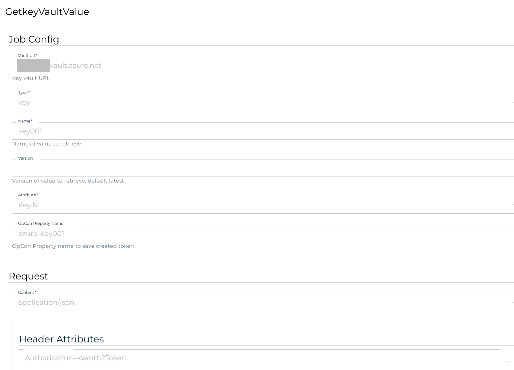 Defining a GetKeyVaultValue Master Job