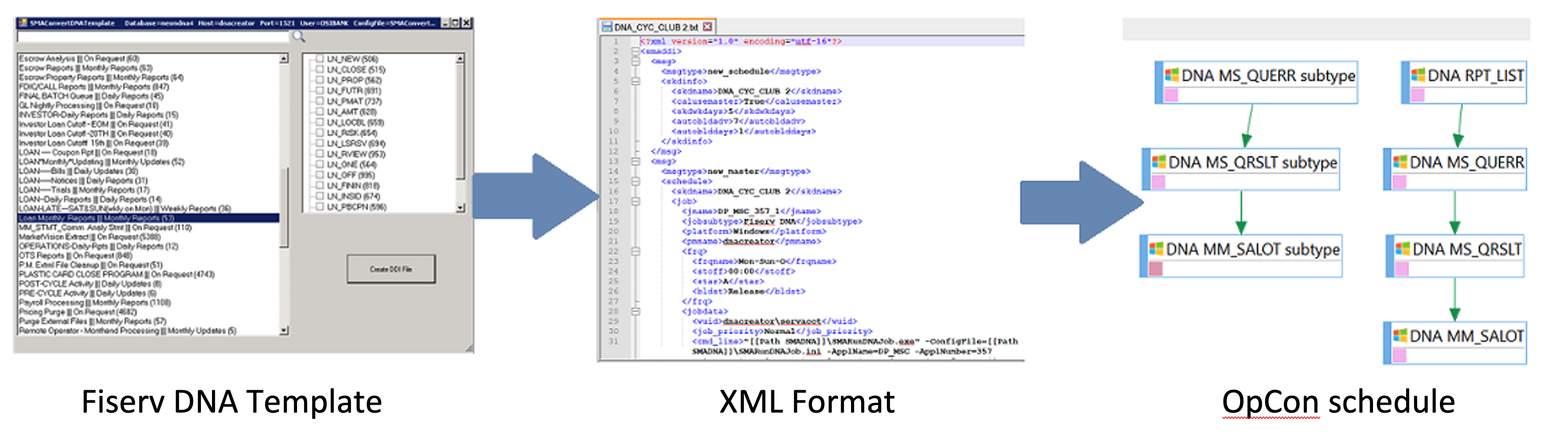 Convert DNA Template program interface