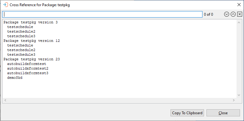 Cross-Reference for Package