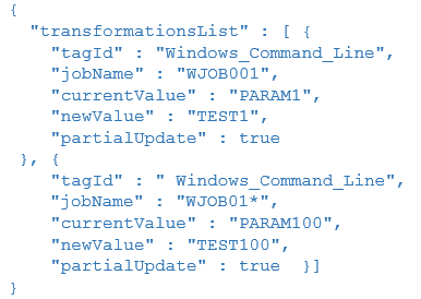Sample Transformation using Job Name Matching