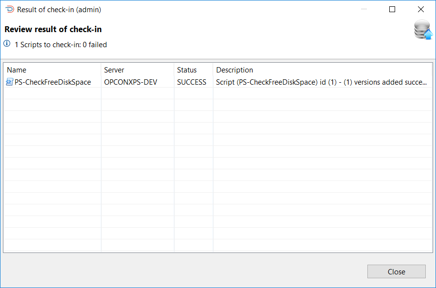 Script Import Success Image