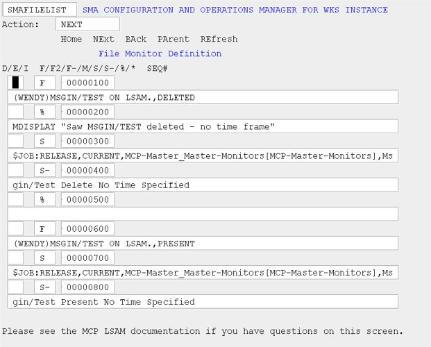 SMAFILELIST
